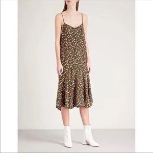 Ganni Joycedale Silk Slip Dress